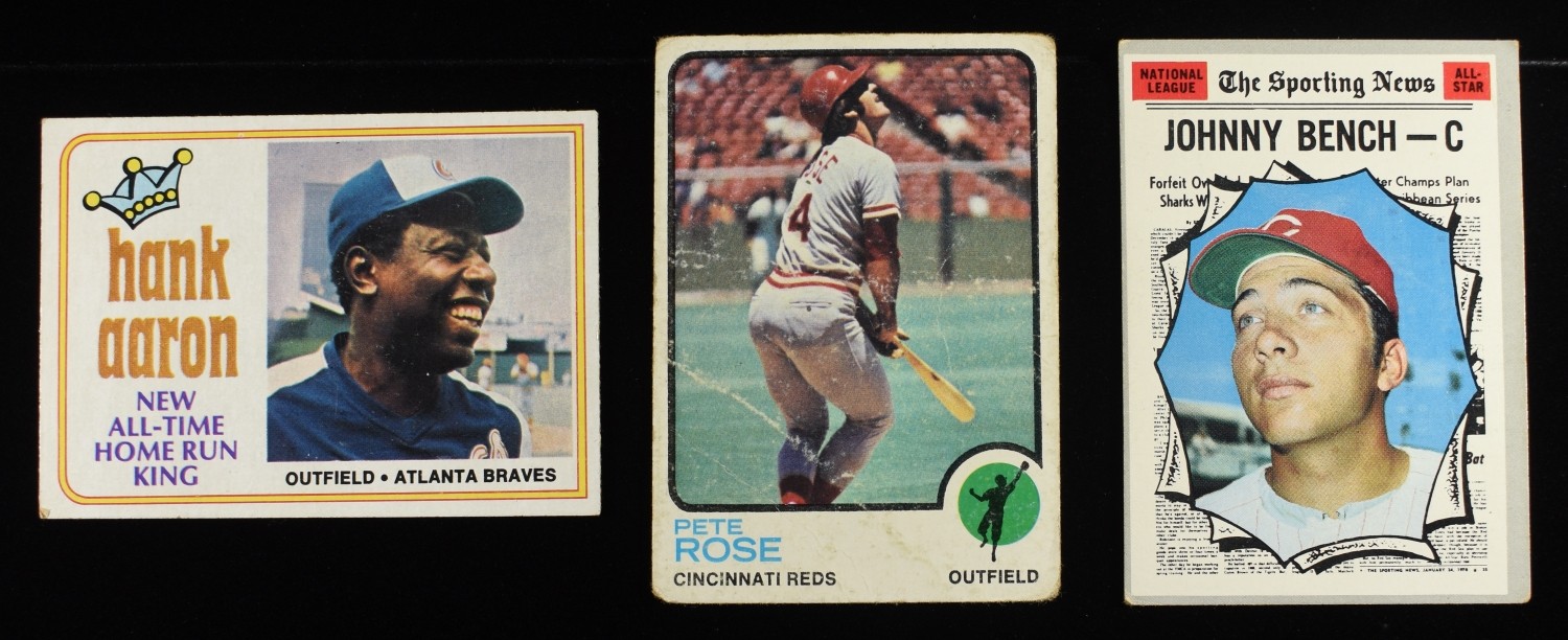 (3) BASEBALL CARDS COLLECTORS LOT