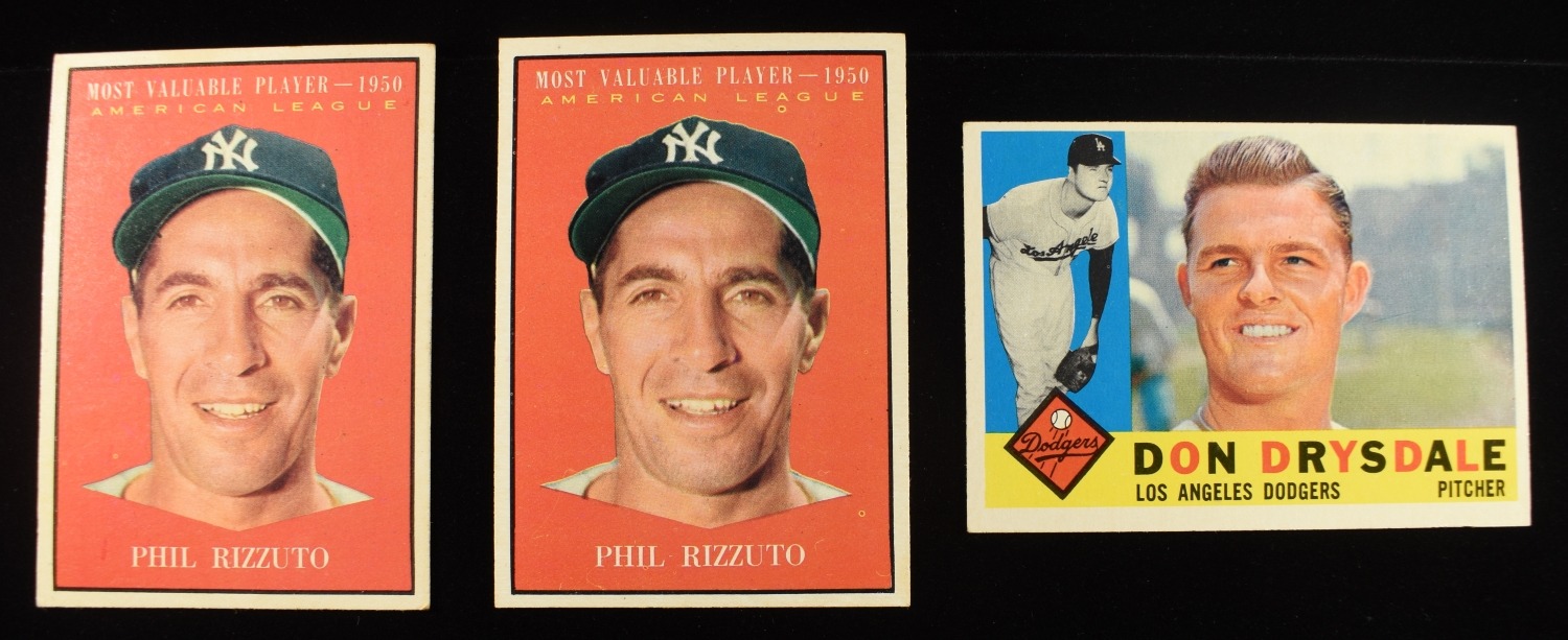 TOPPS MLB 1960 #475 & (2) 1961 #471 CARDS