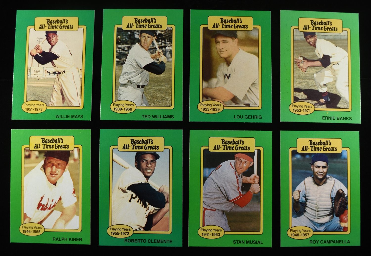 (44) BASEBALL ALL-TIME GREATS CARDS COLLECTORS LOT