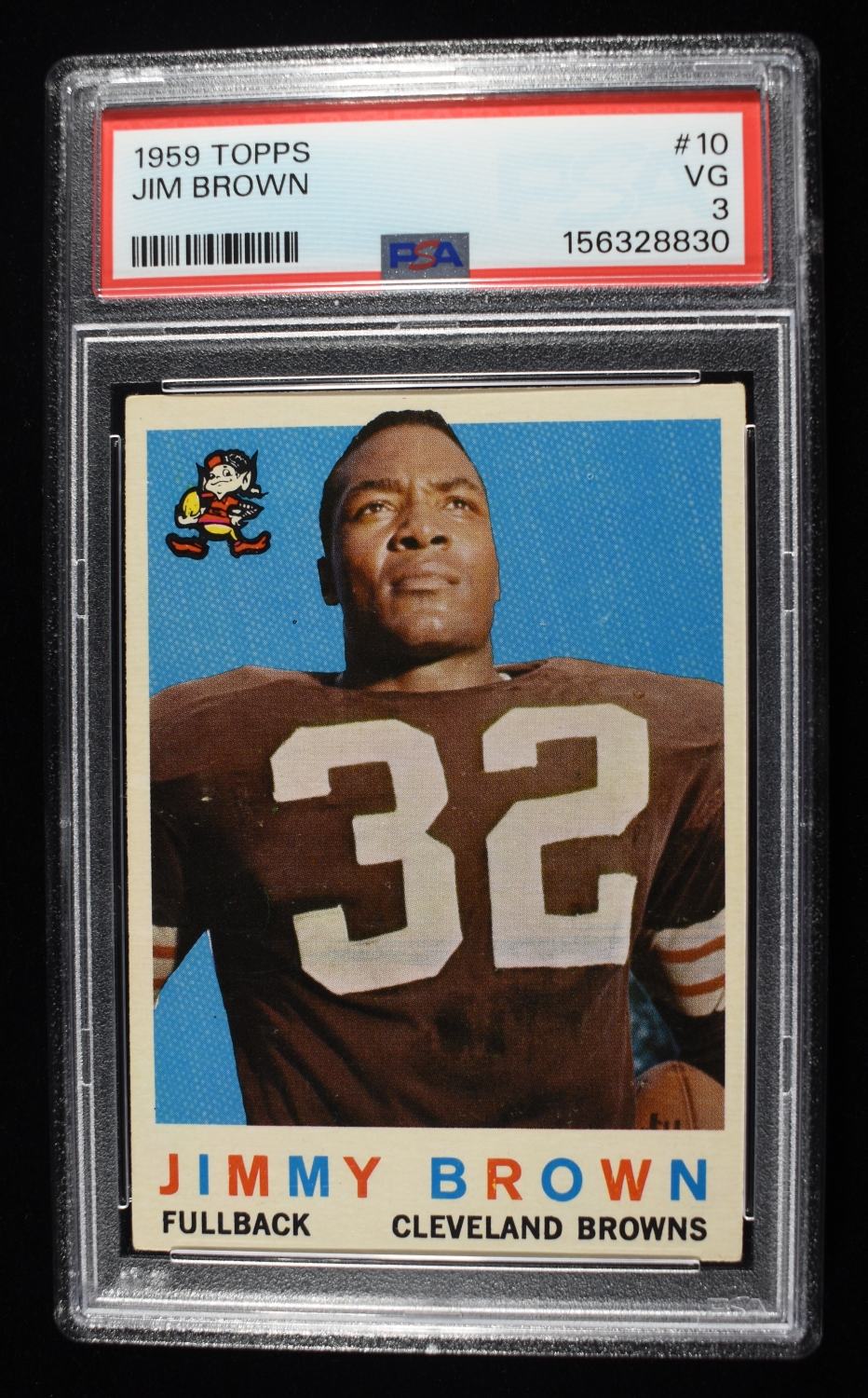1959 TOPPS JIM BROWN #10 PSA 3