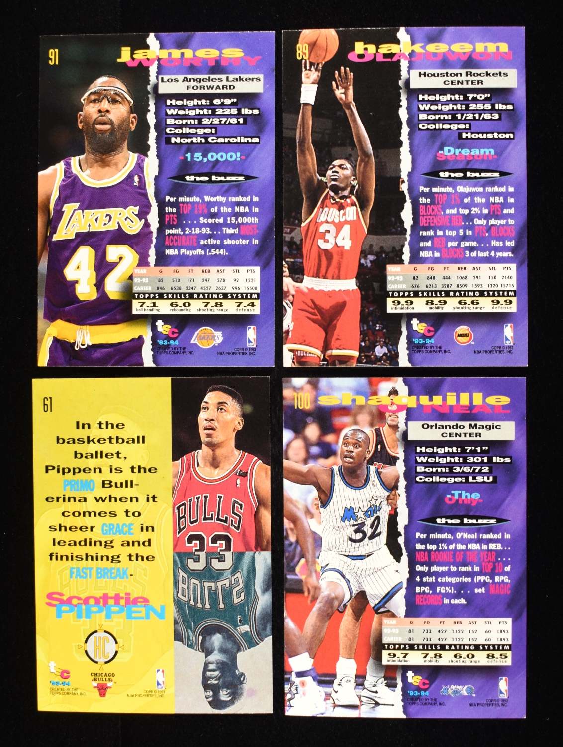 (20)1993 BASKETBALL TRADING CARDS