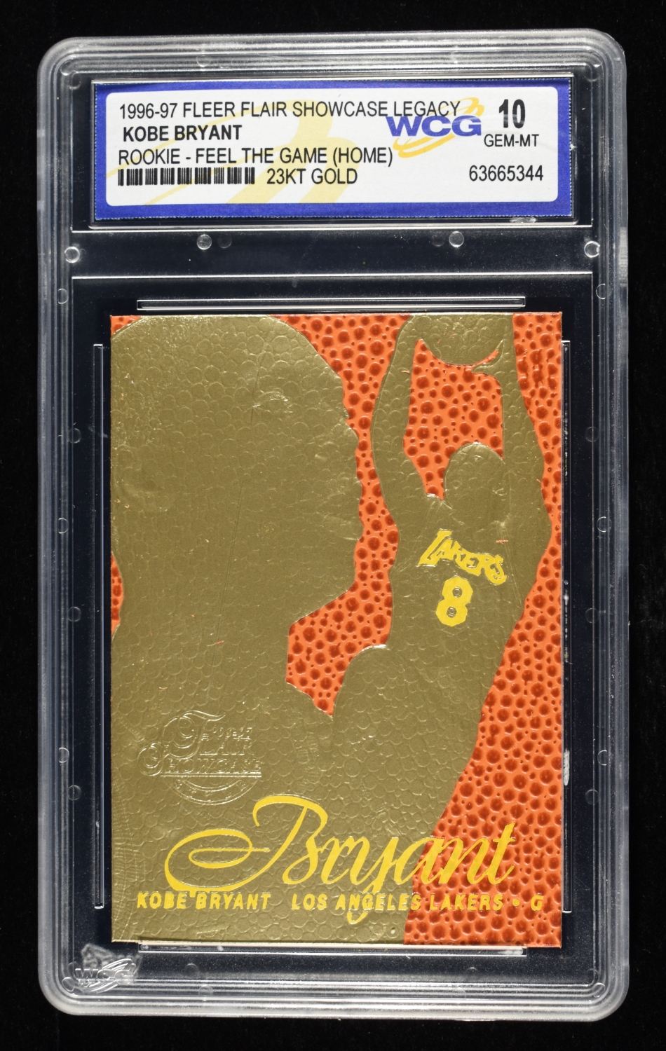 1996-97 BRYANT 23KT GOLD FLEER WCG GEM-NT