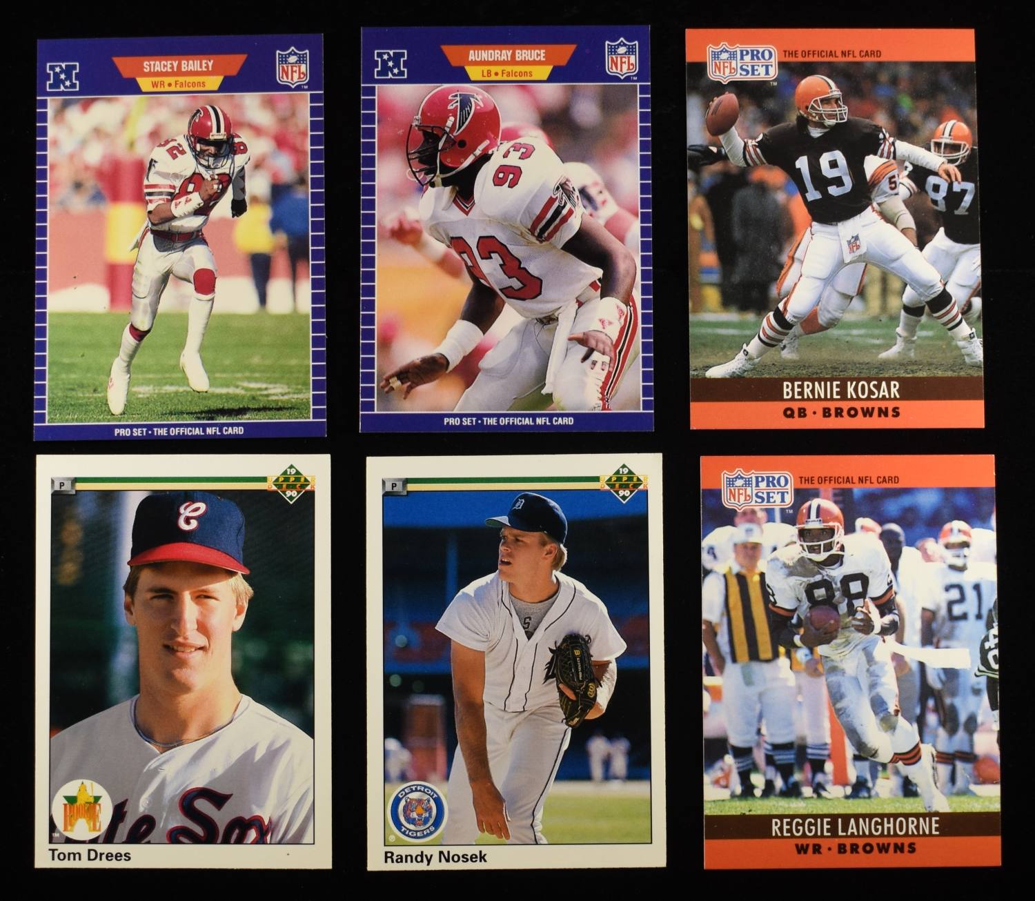 1990 UD BASEBALL & 1989 & 1990 PRO SET FOOTBALL CO