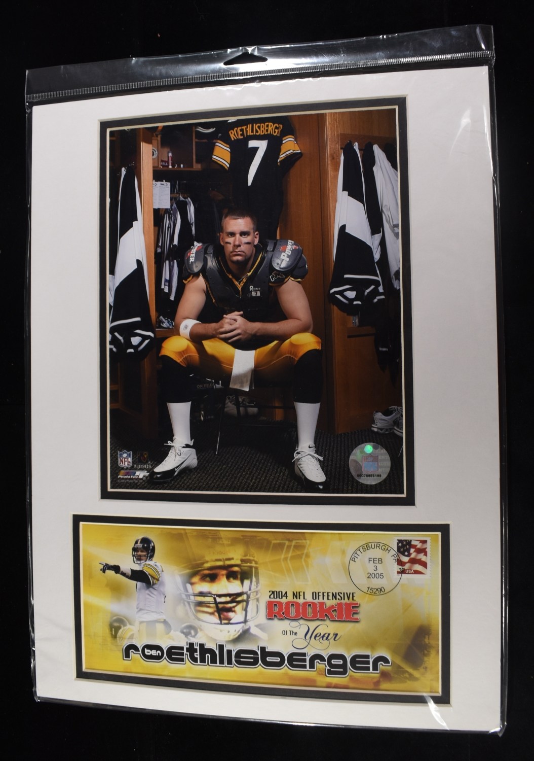 BEN ROETHLISBERGER PHOTO & (2) CARD COLLECTIONS