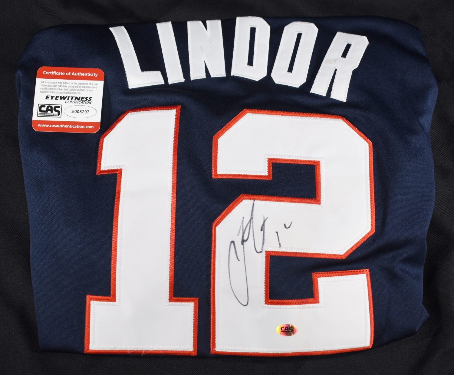 FRANCISCO LINDOR SIGNED JERSEY W/ COA