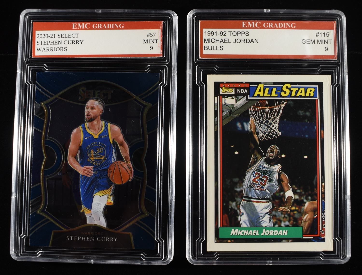 (2) EMC GRADING BASKETBALL CARDS