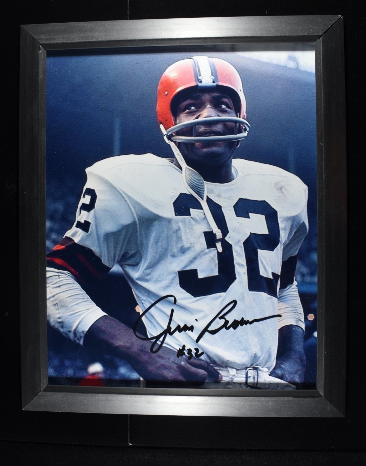JIM BROWN 8X10 SIGNED PHOTO W/COA