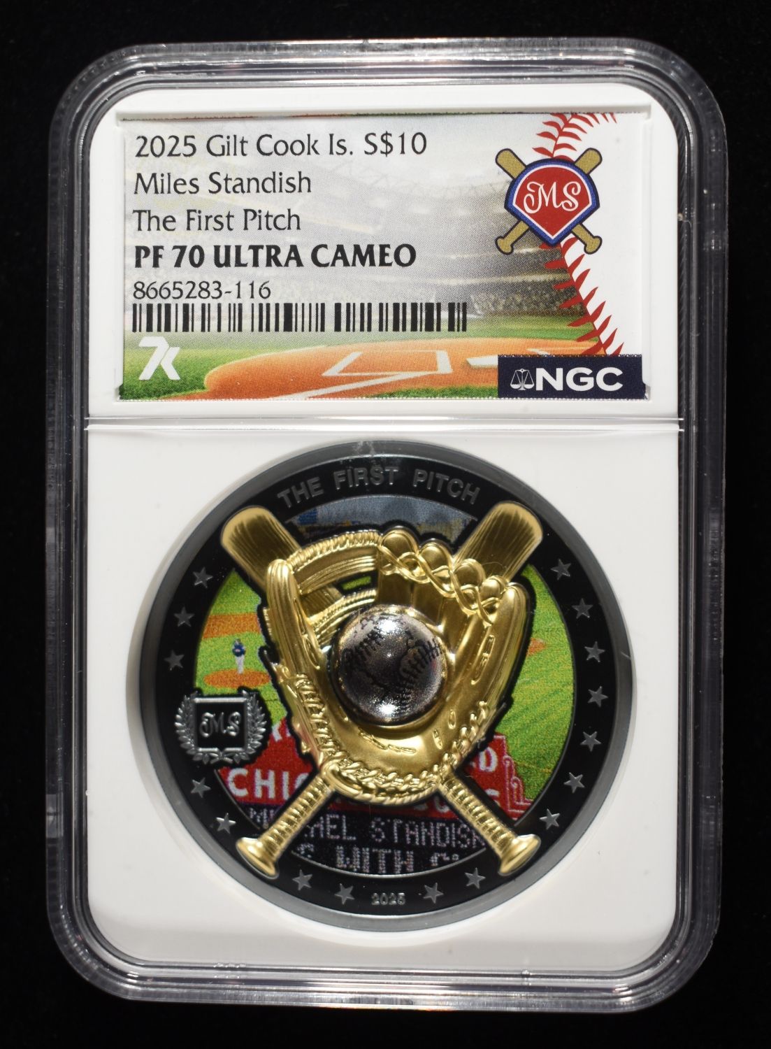 2025 COOK ISLANDS FIRST PITCH NGC PF-70 ULTRA CAM