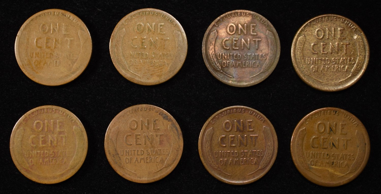 8 NICE EARLY SEMIKEY WHEAT CENTS