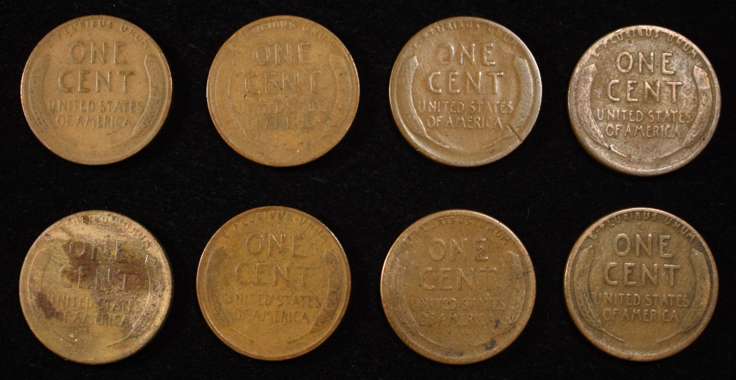 8 NICE EARLY SEMIKEY WHEAT CENTS