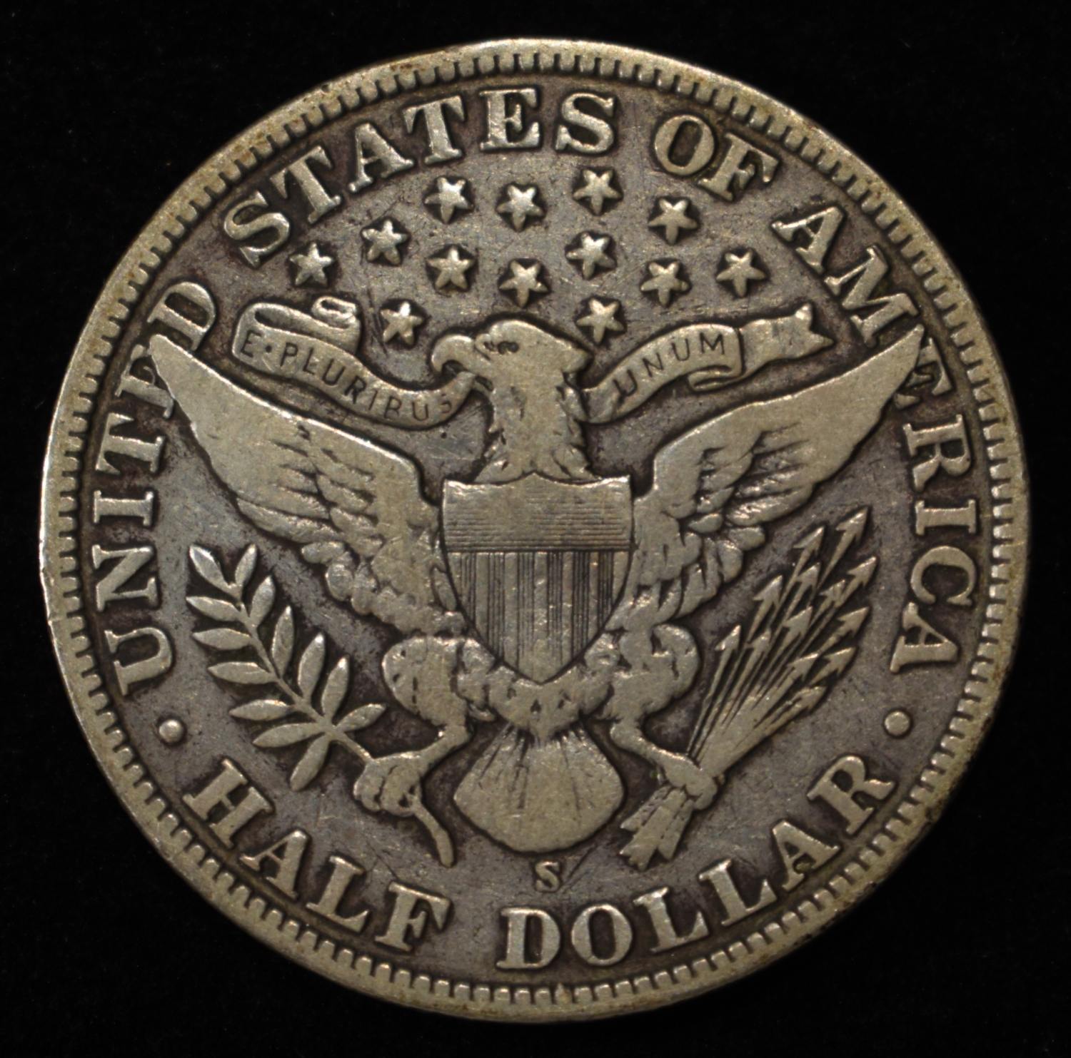1910-S BARBER HALF DOLLAR VF
