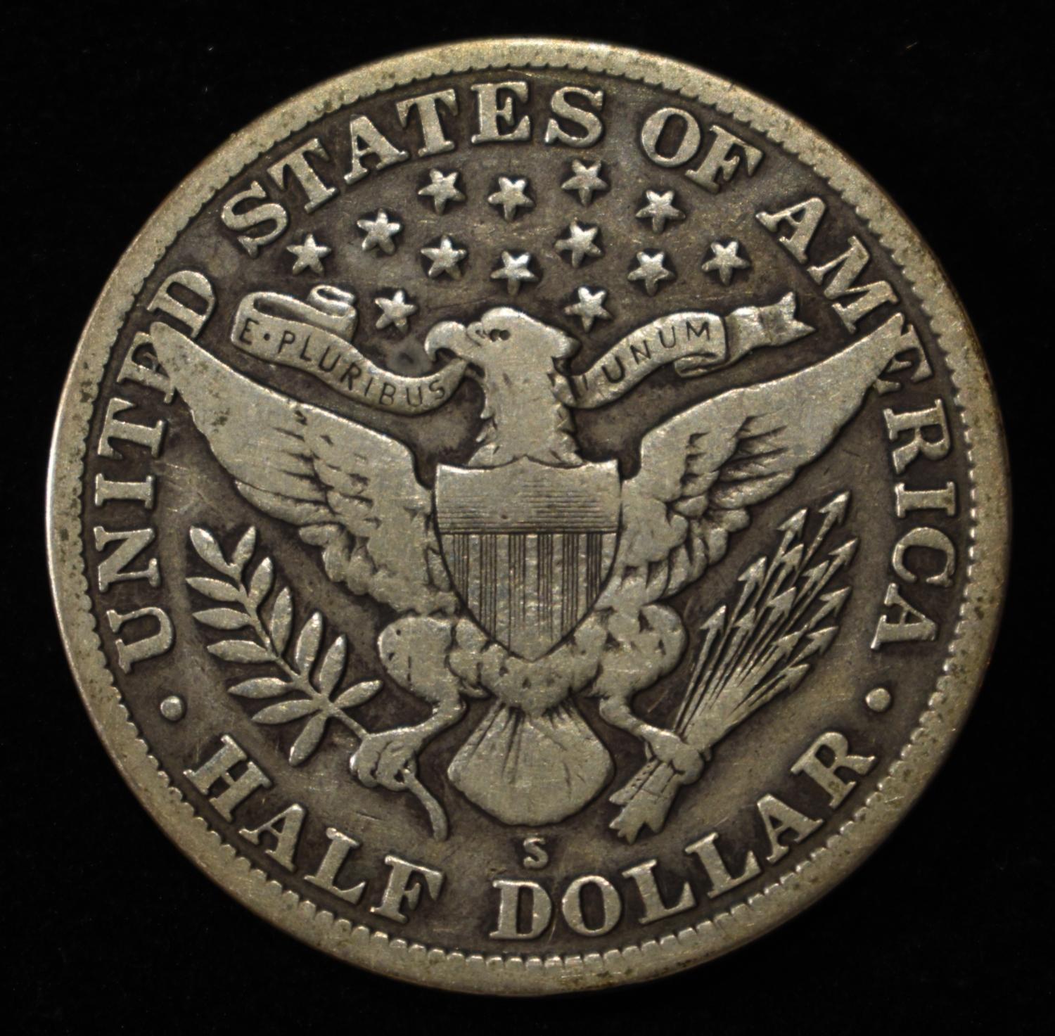1914-S BARBER HALF DOLLAR FINE