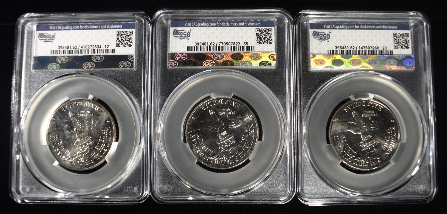 (3) 1776- 2026-P ENDURING LIBERTY 50C CAC MS62