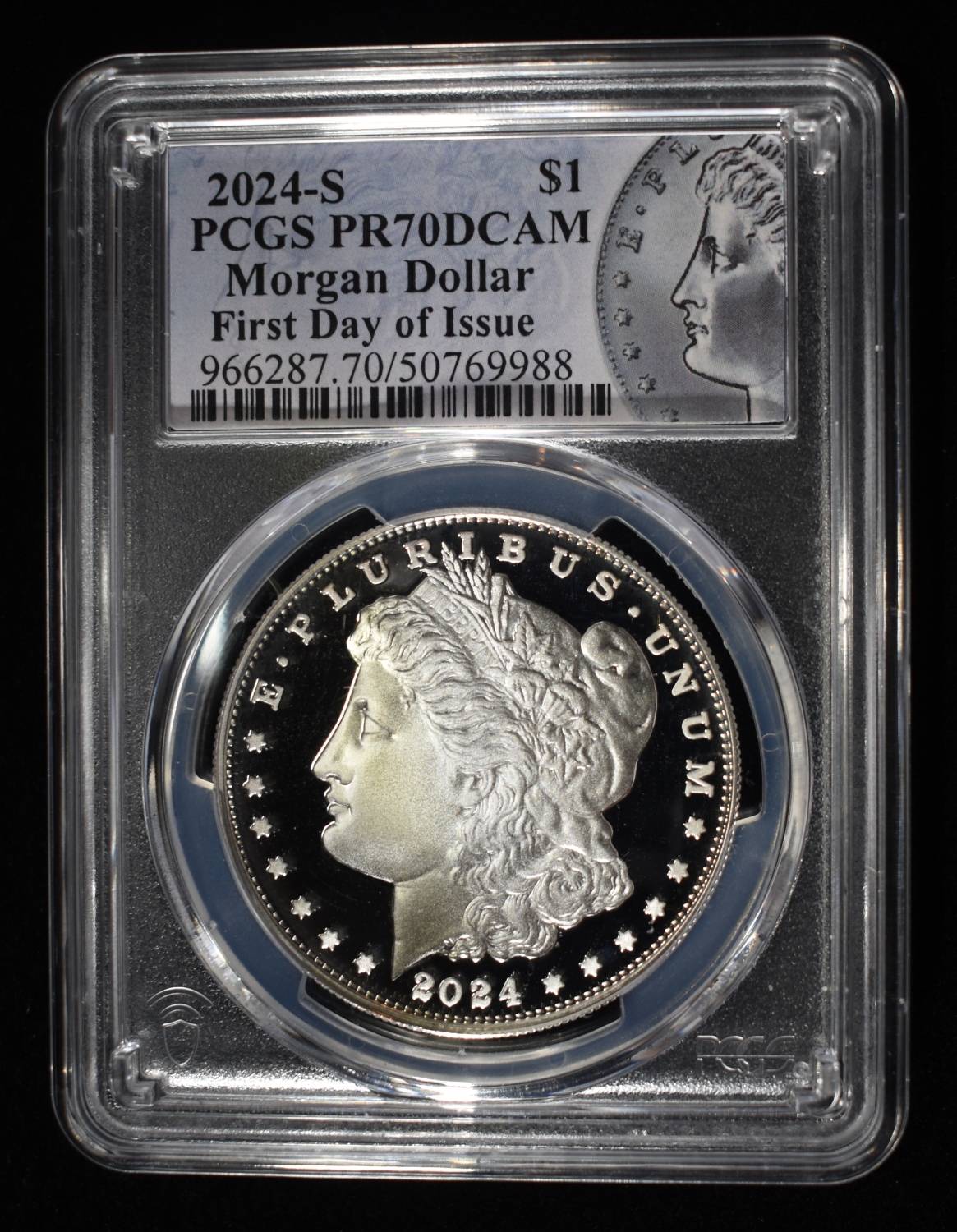 2024-S MORGAN DOLLAR PCGS PR70DCAM FDI