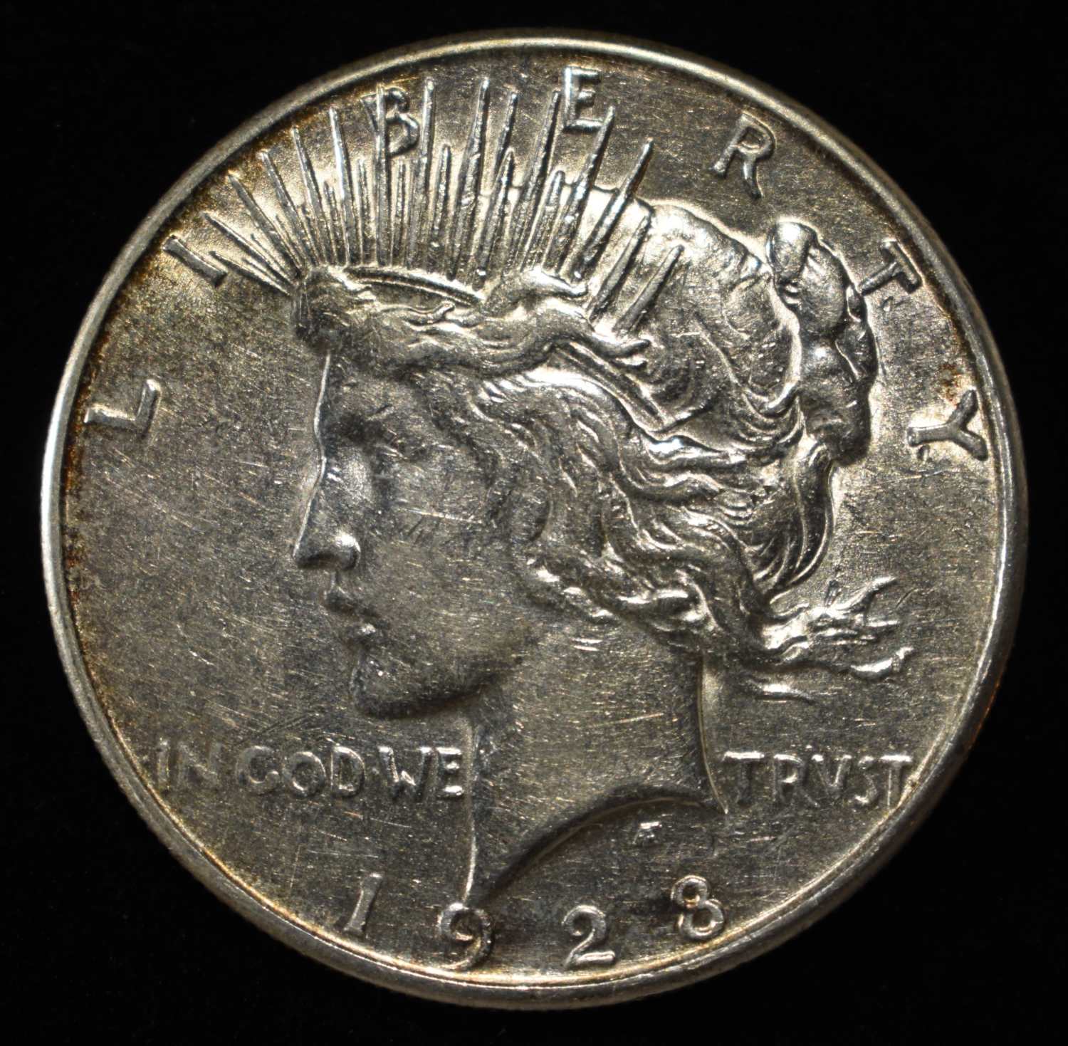 1928-S PEACE DOLLAR AU