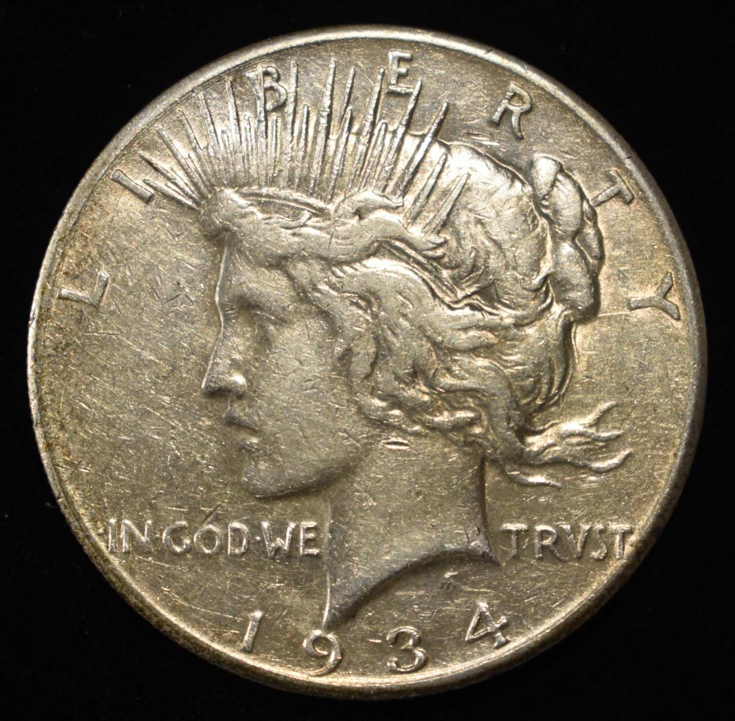 1934-S PEACE DOLLAR VF