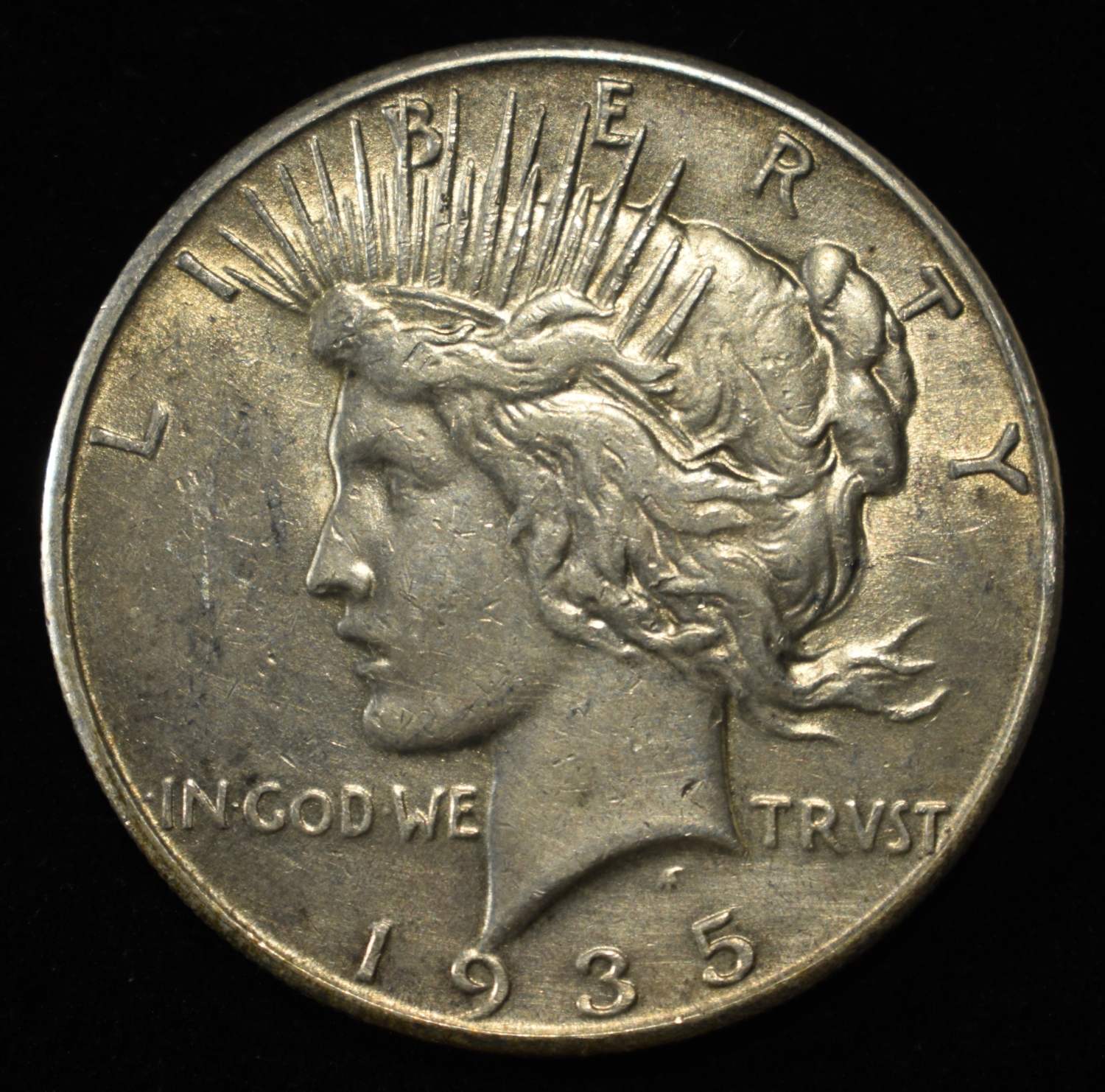 1935 PEACE DOLLAR AU