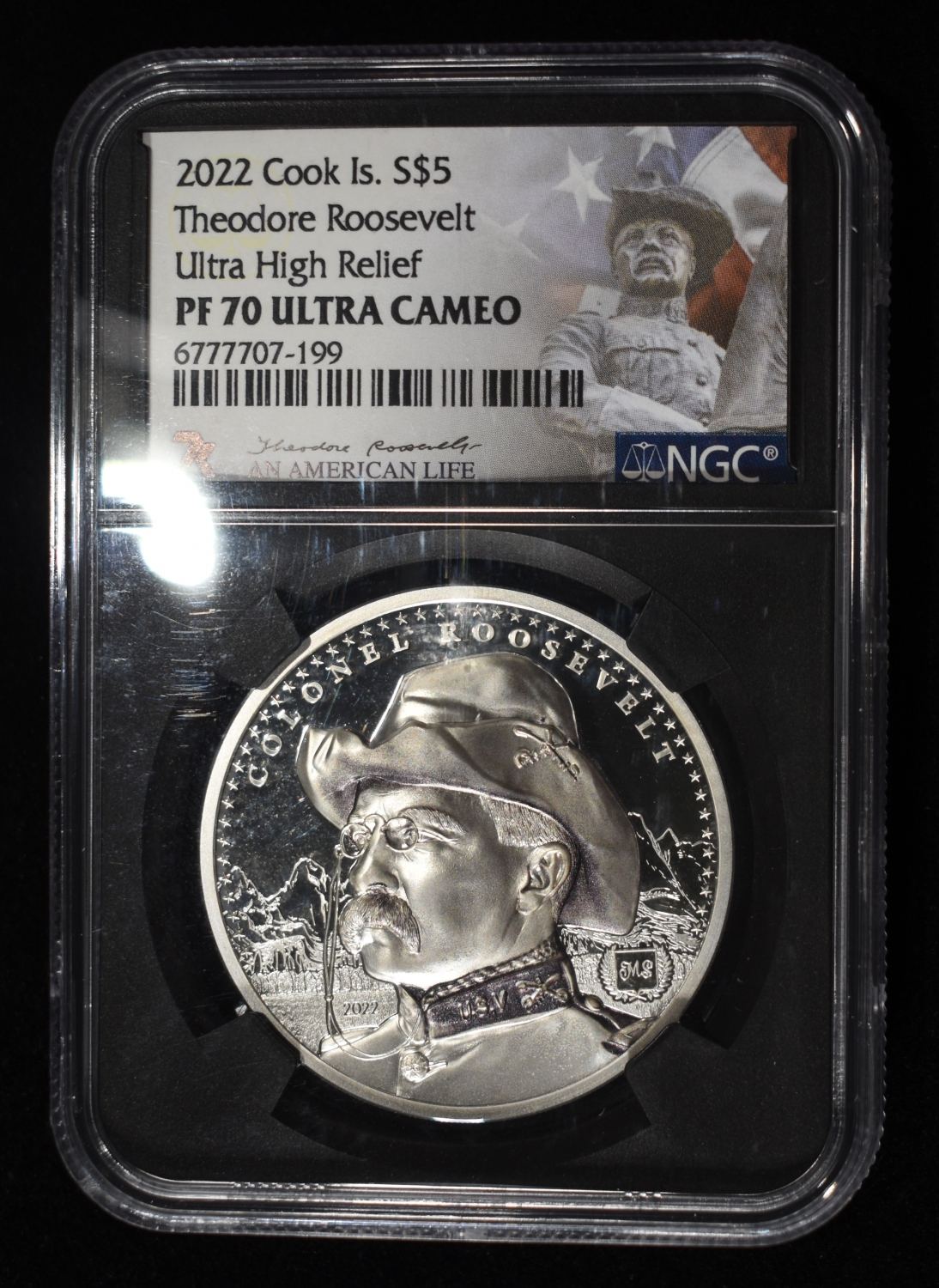 2022 COOK ISLANDS ROOSEVELT NGC PF-70 ULTRA CAM