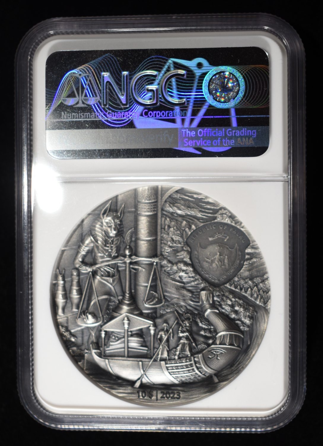 2023 PALAU EGYPTIAN AFTERLIFE HIGH RELIEF NGC MS70