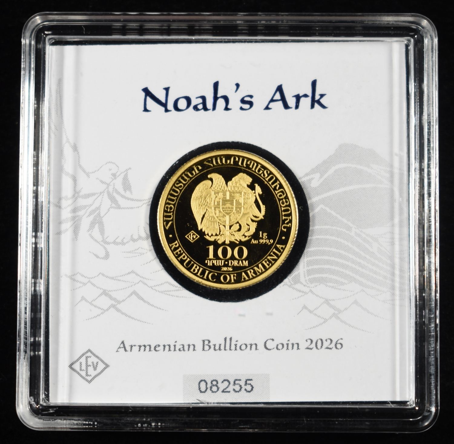 2026 ARMENIA 1 GRAM GOLD NOAH'S ARK