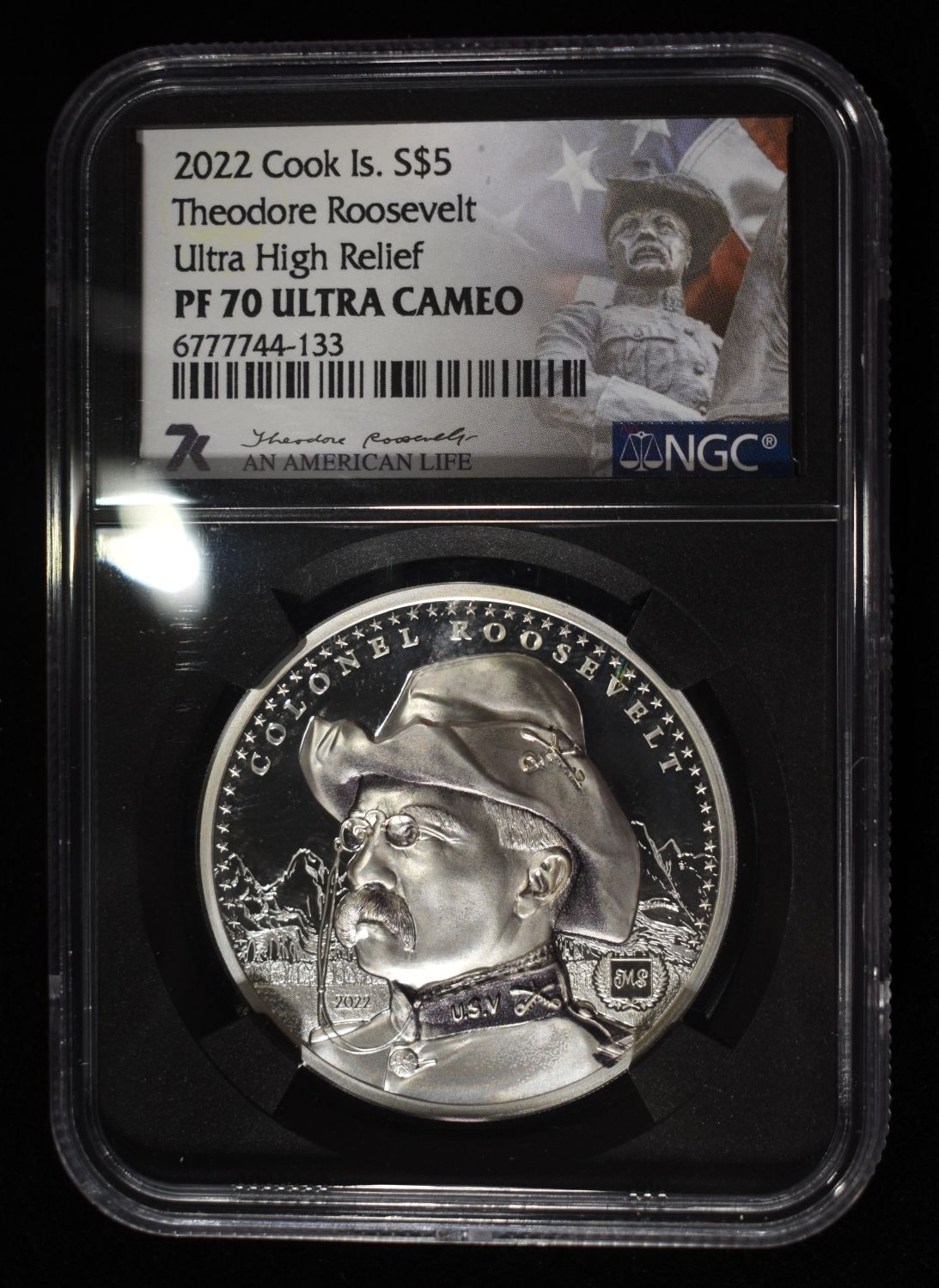 2022 COOK ISLANDS ROOSEVELT NGC PF70 UCAM