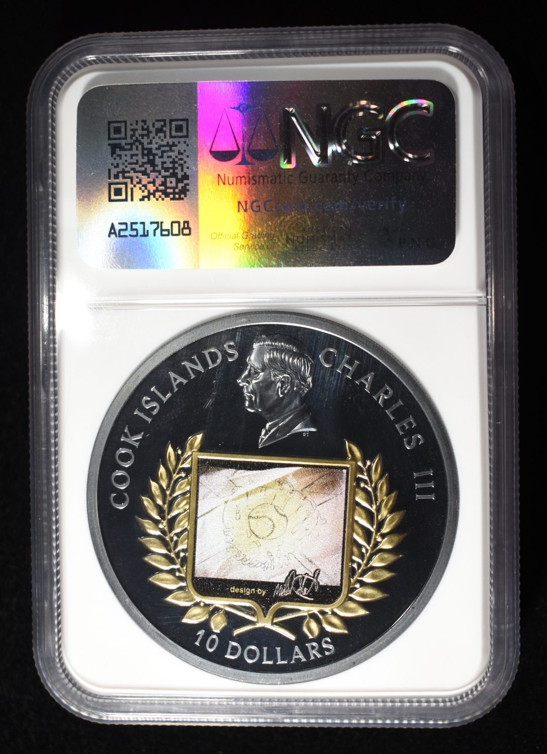 2025 GILT COOK ISLANDS FIRST PITCH NGC PF70 UCAM