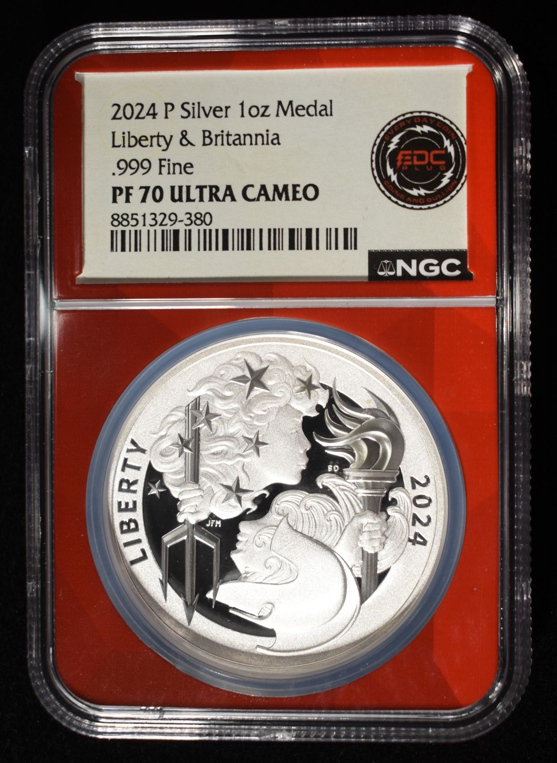 2024-P SILVER LIBERTY & BRITANNIA NGC PF70 UCAM