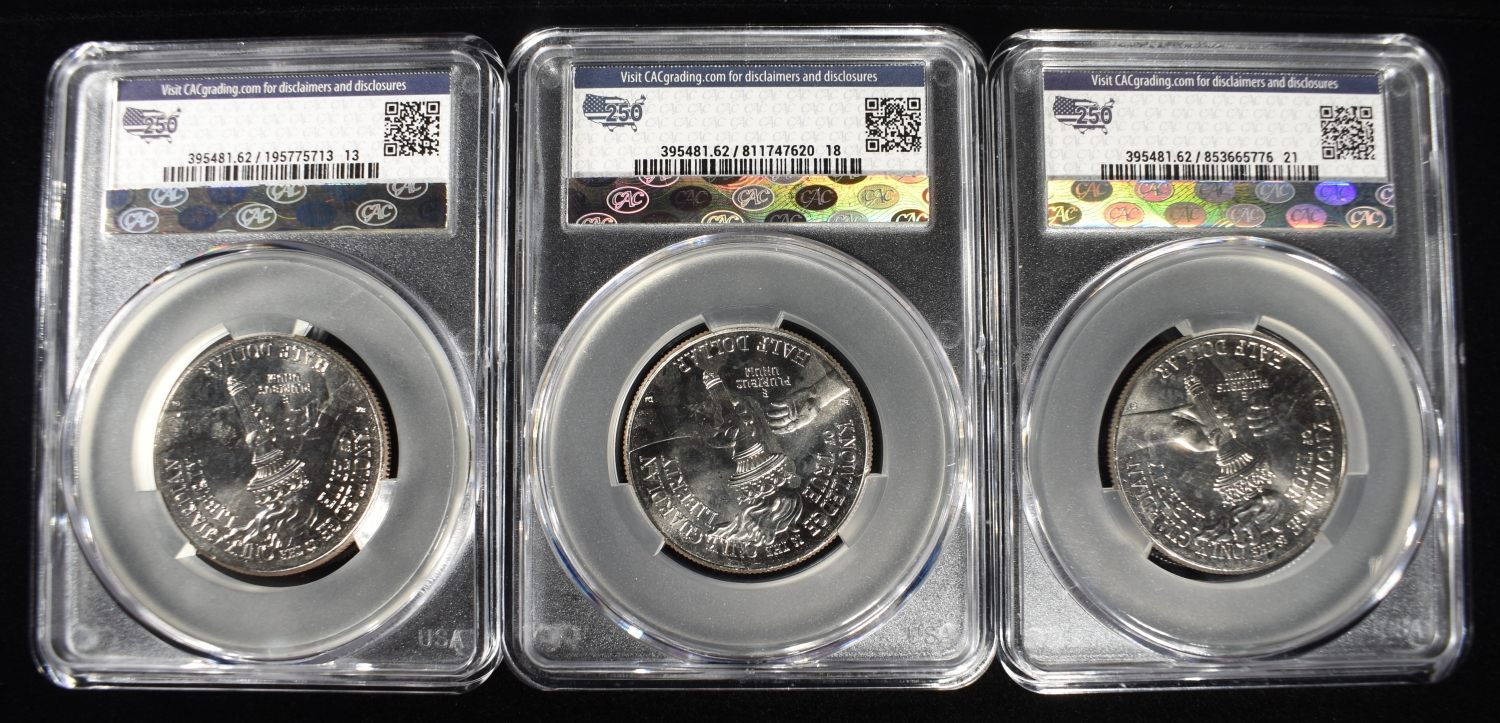 (3) 1776-2026-P ENDURING LIBERTY 50C CAC MS-62