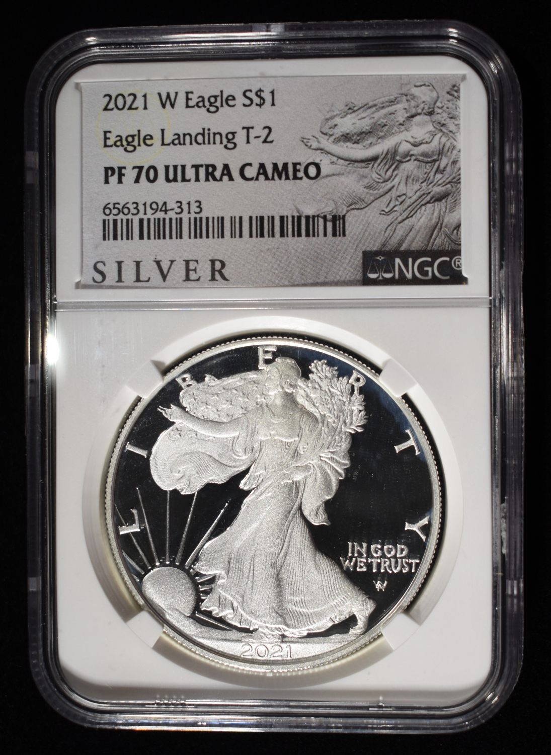 2021-W T-2 PROOF SILVER EAGLE NGC PF70 ULTRA CAMEO