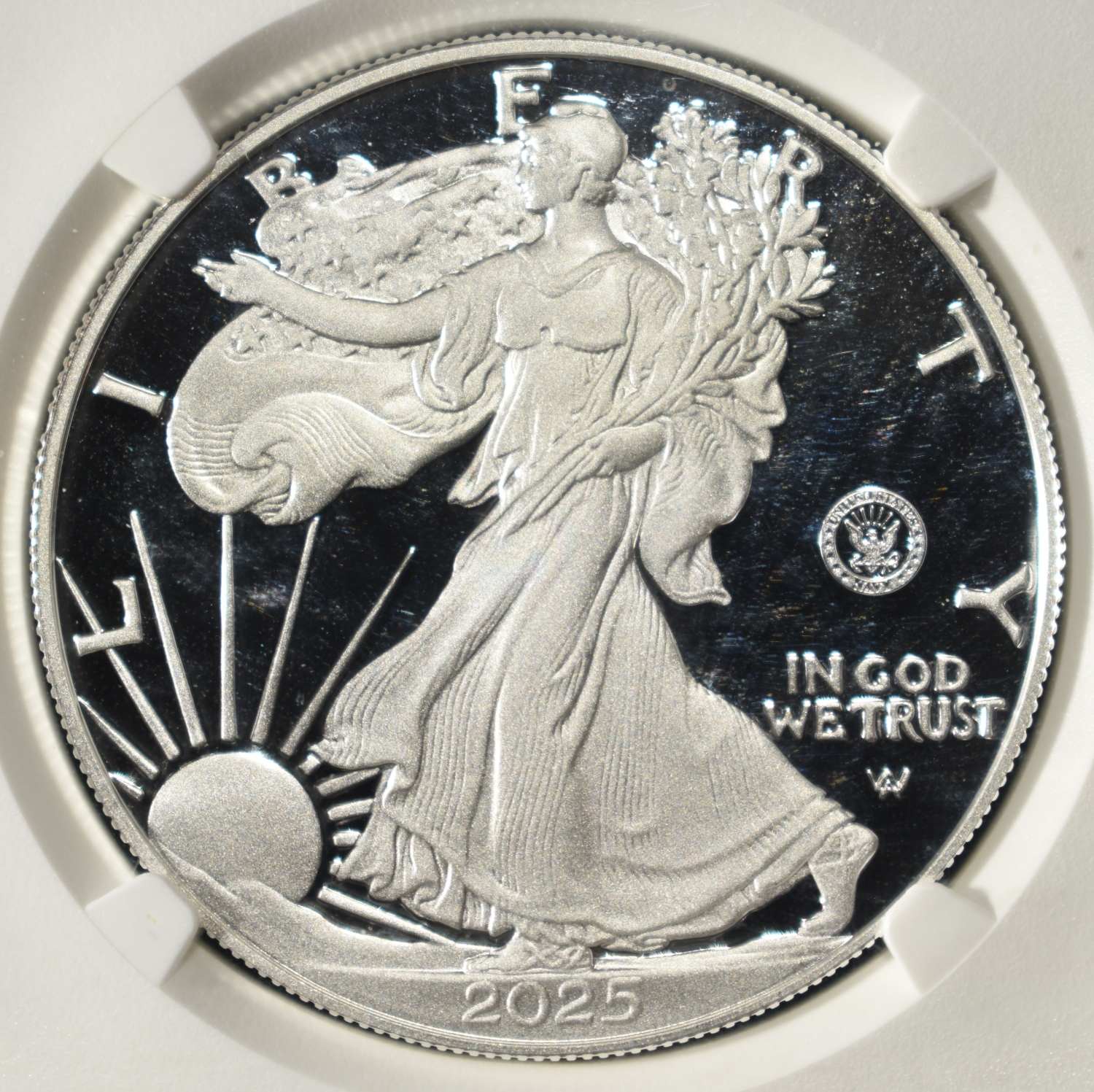 2025-S AMERICAN SILVER EAGLE PF70 ULTRA CAMEO NGC
