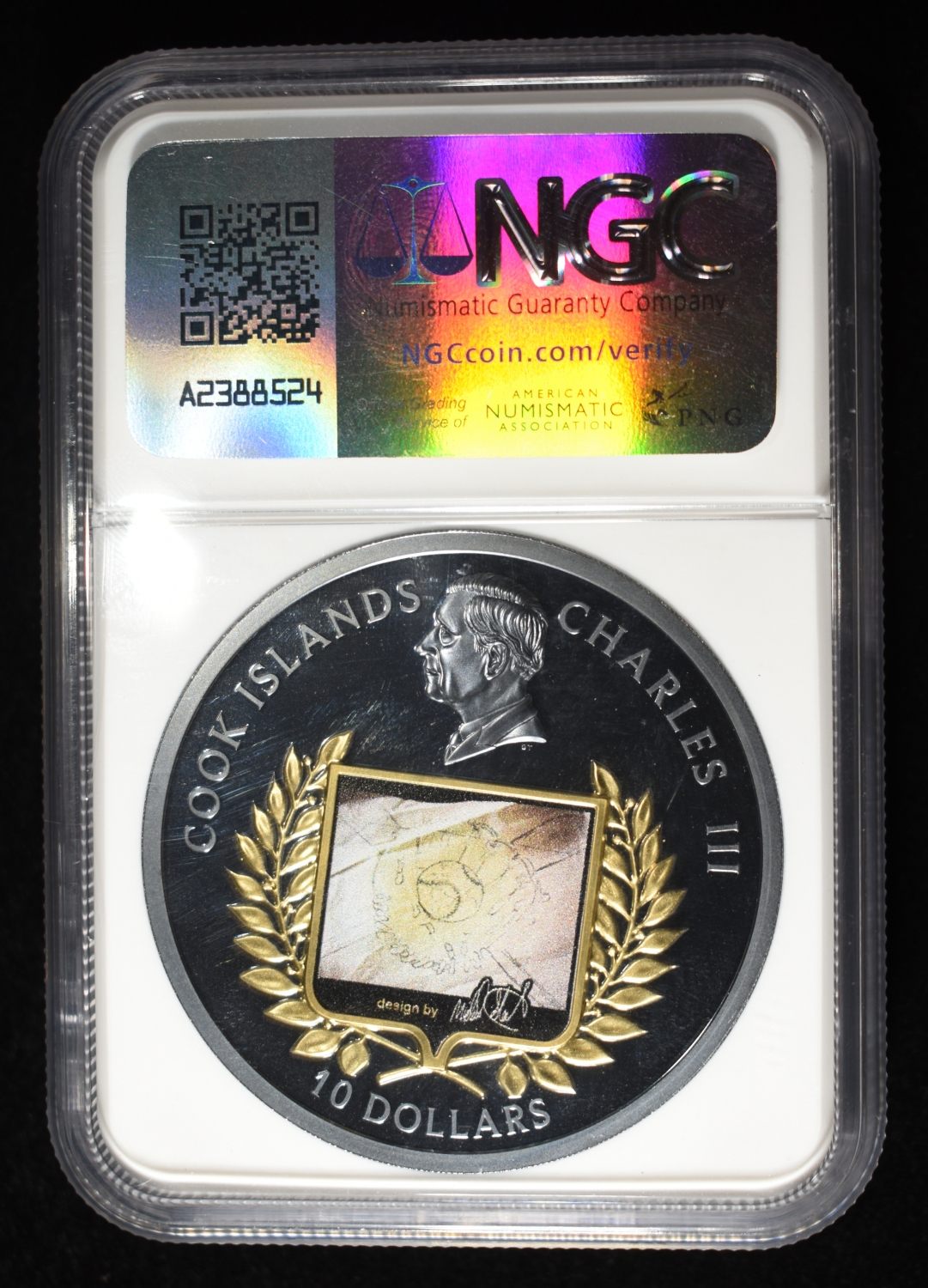 2025 GILT COOK ISLANDS FIRST PITCH NGC PF70 UCAM
