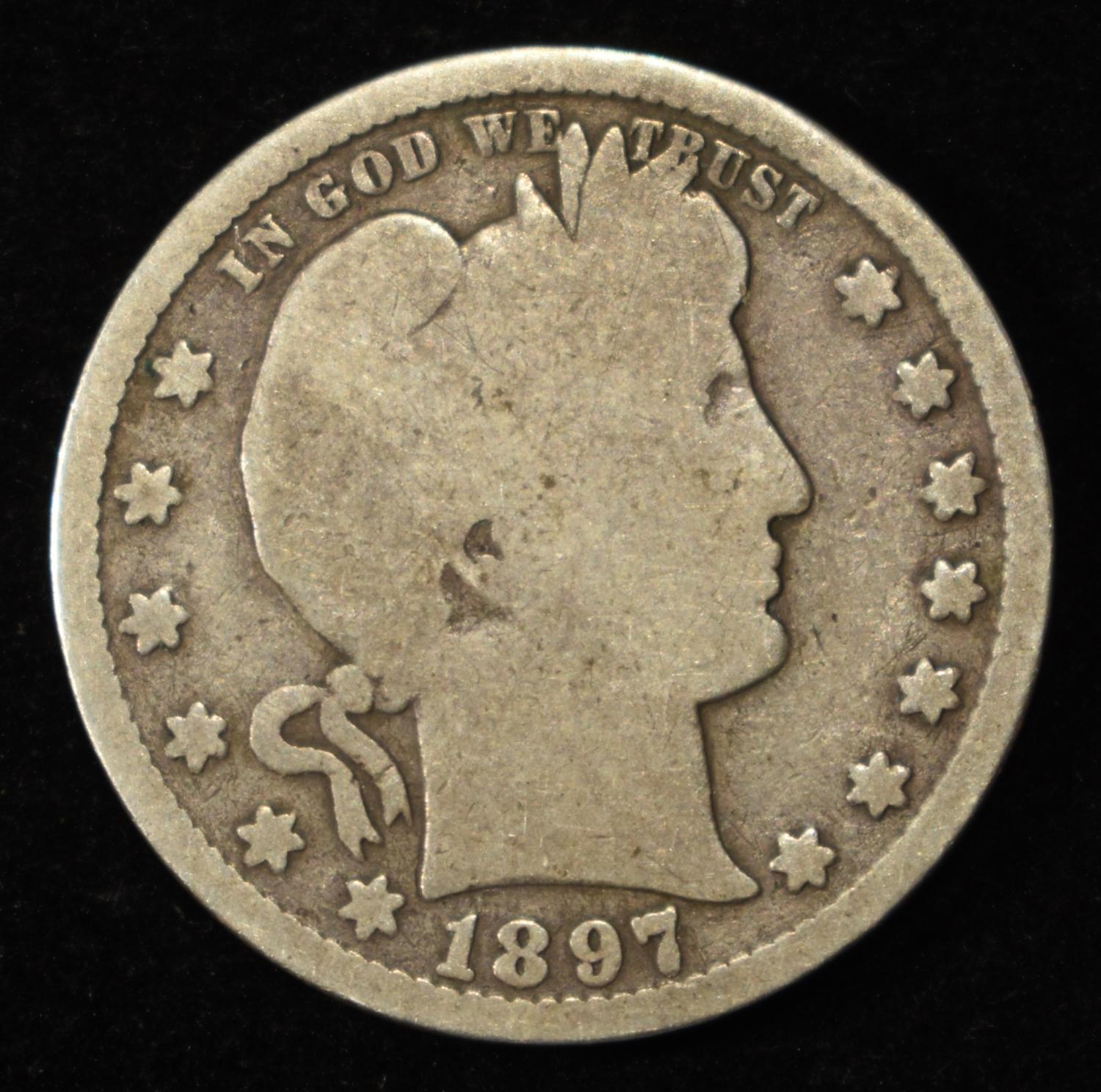 1897-S BARBER QUARTER GOOD