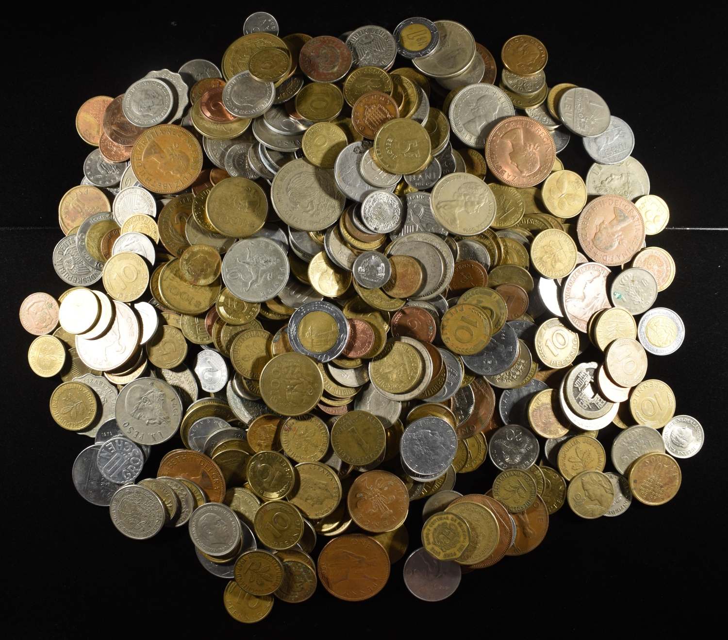 5 LBS FOREIGN COINS