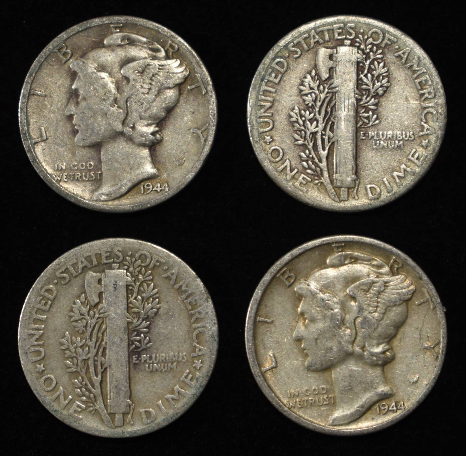 (50) MERCURY DIMES