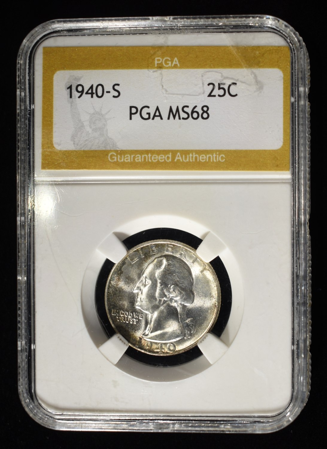 1940-S WASHINGTON QUARTER PGA SUPERB GEM+ BU