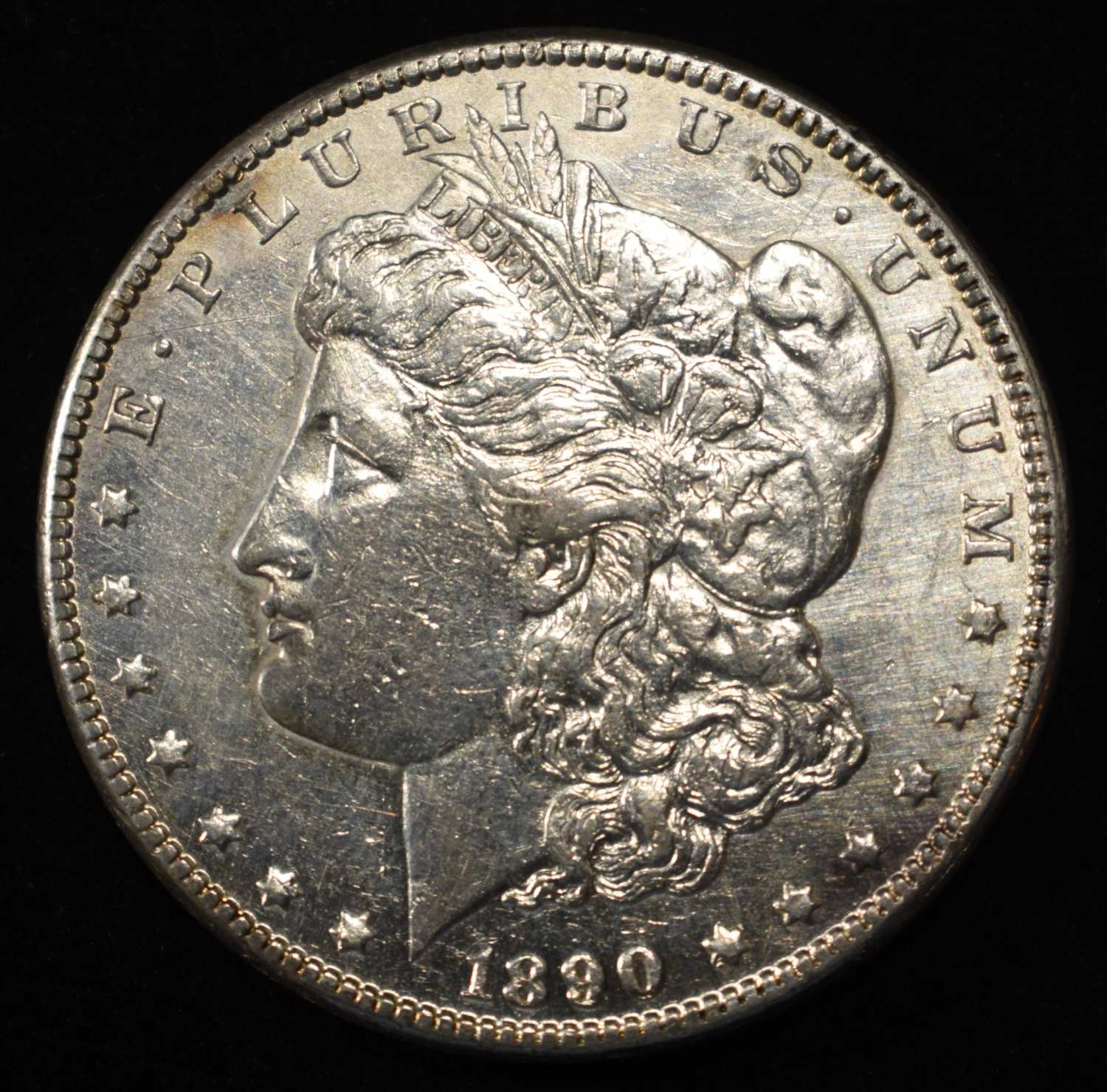 1890-CC MORGAN DOLLAR CH AU