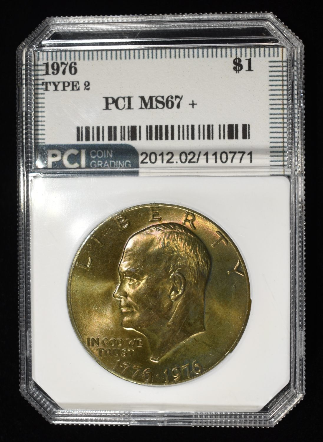 1976 TYPE2 EISENHOWER DOLLAR PCI SUPERB GEM BU