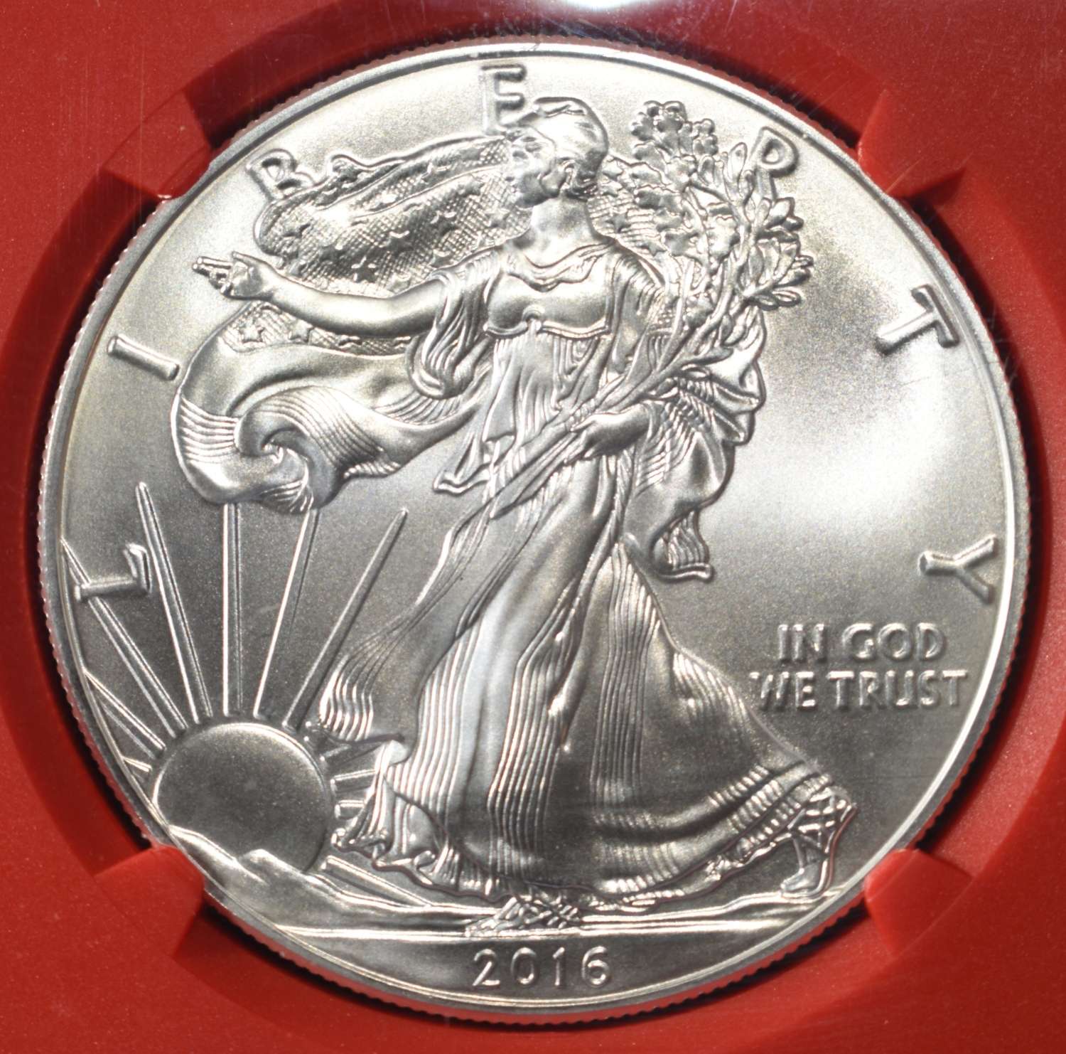 2016 AMERICAN SILVER EAGLE MS 70 NGC