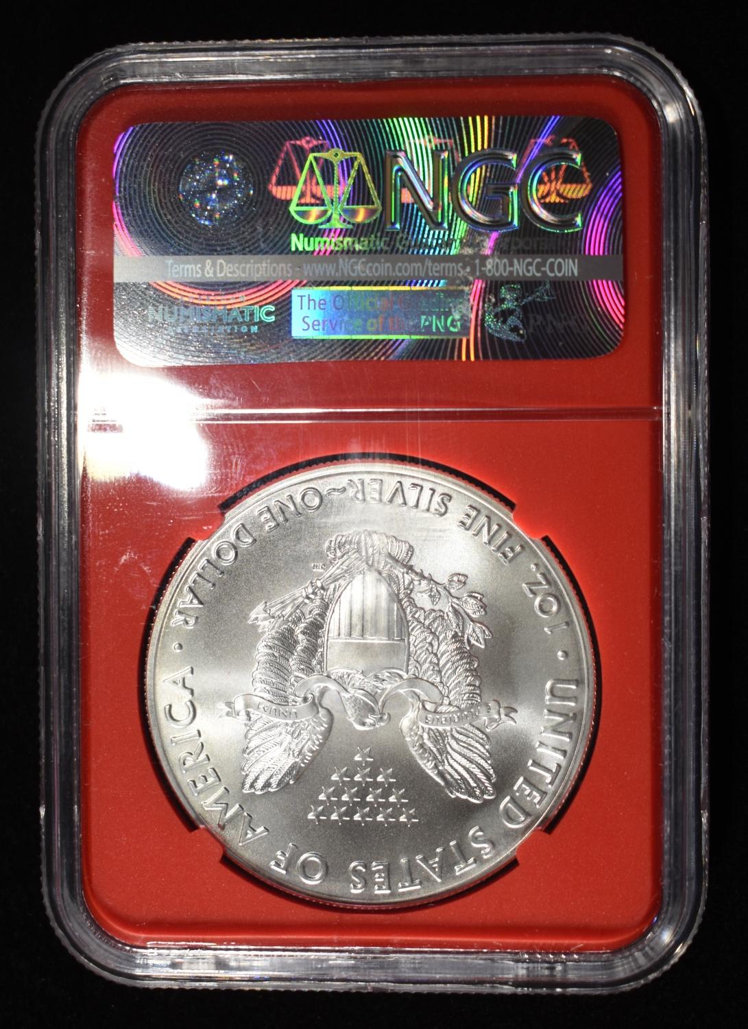 2016 AMERICAN SILVER EAGLE MS 70 NGC
