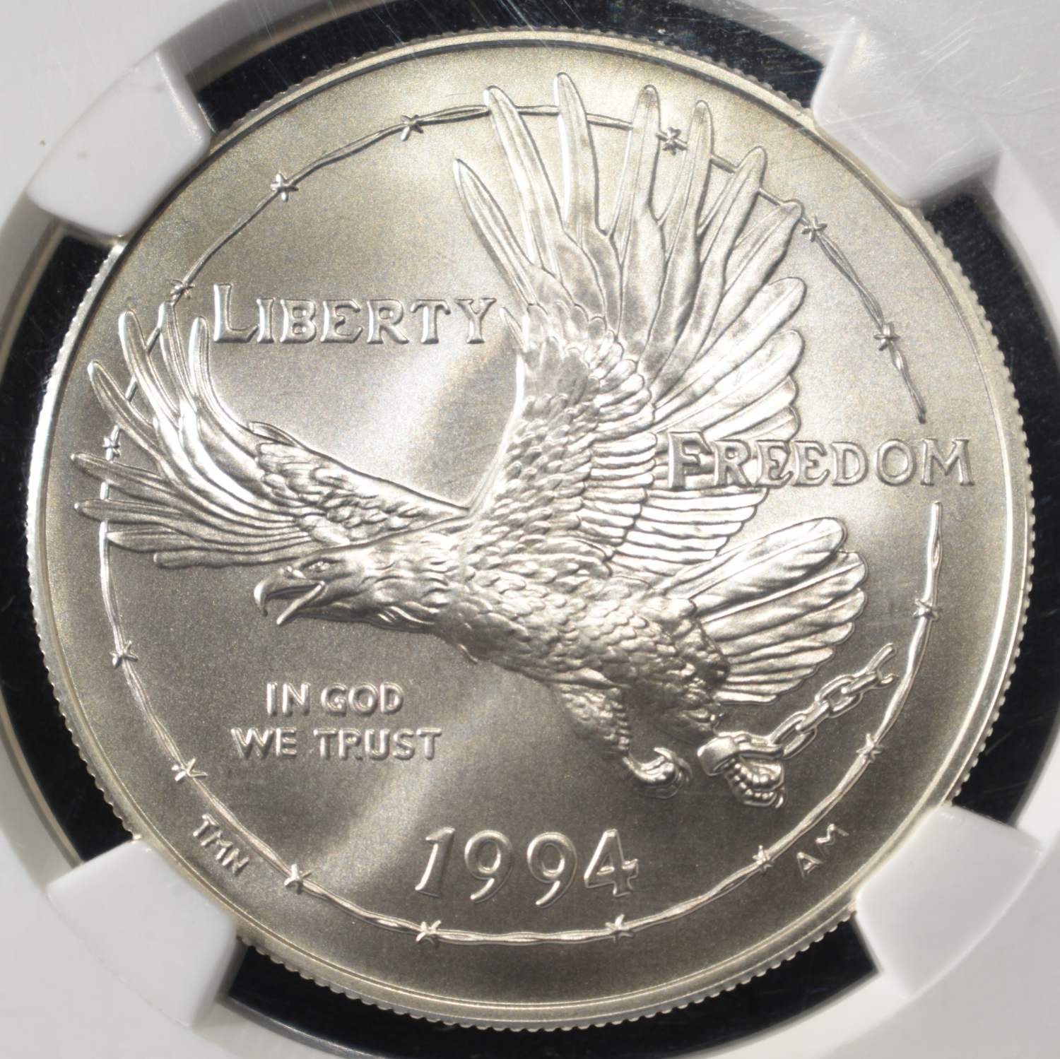 1994-W POW MUSEUM $1 NGC MS70