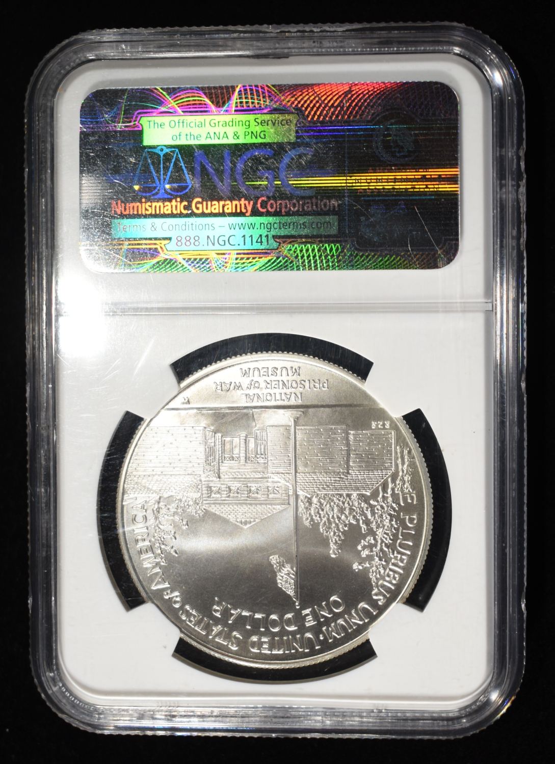 1994-W POW MUSEUM $1 NGC MS70