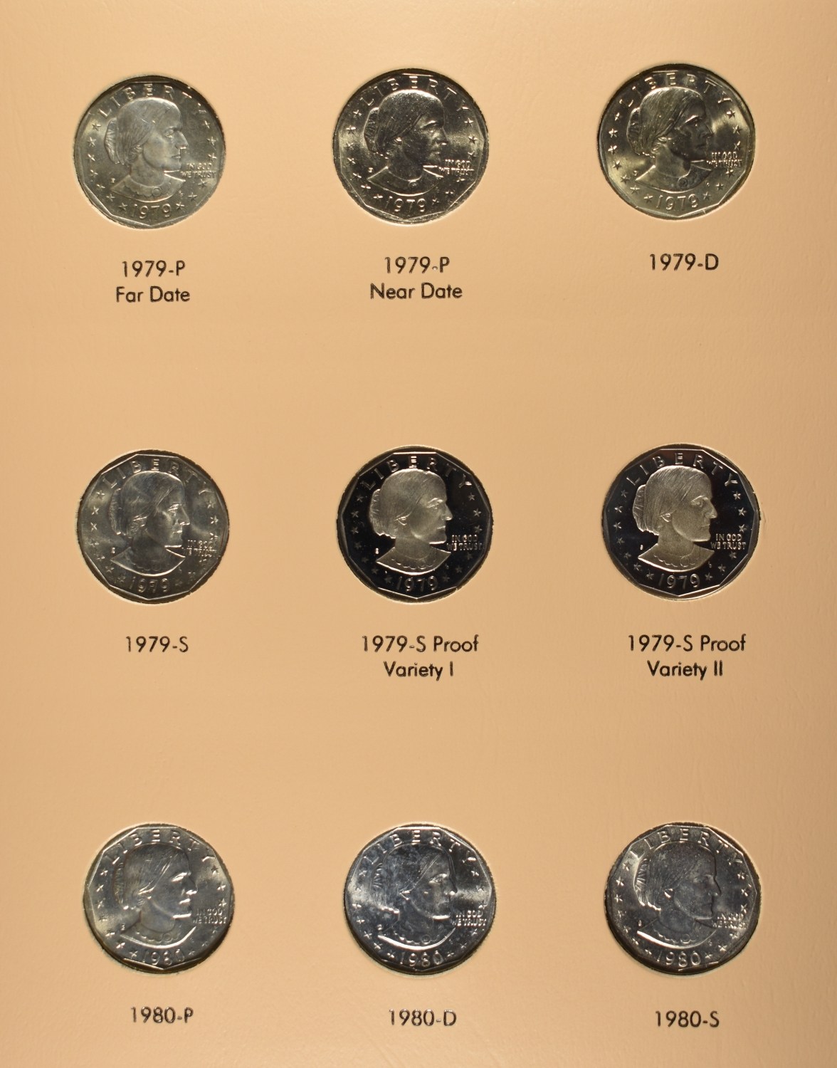 SUSAN B ANTHONY DOLLARS DANSCO ALBUM