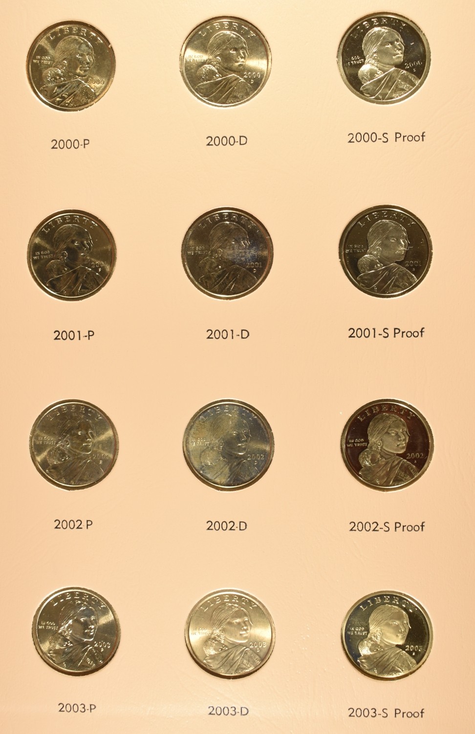 SACAGAWEA DOLLARS DANSCO ALBUM