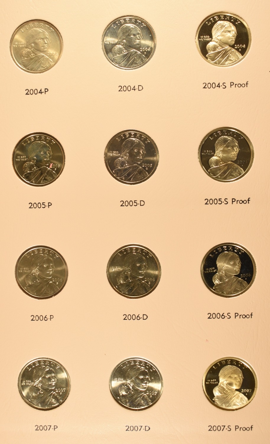 SACAGAWEA DOLLARS DANSCO ALBUM