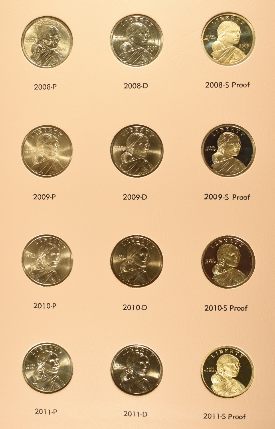 SACAGAWEA DOLLARS DANSCO ALBUM