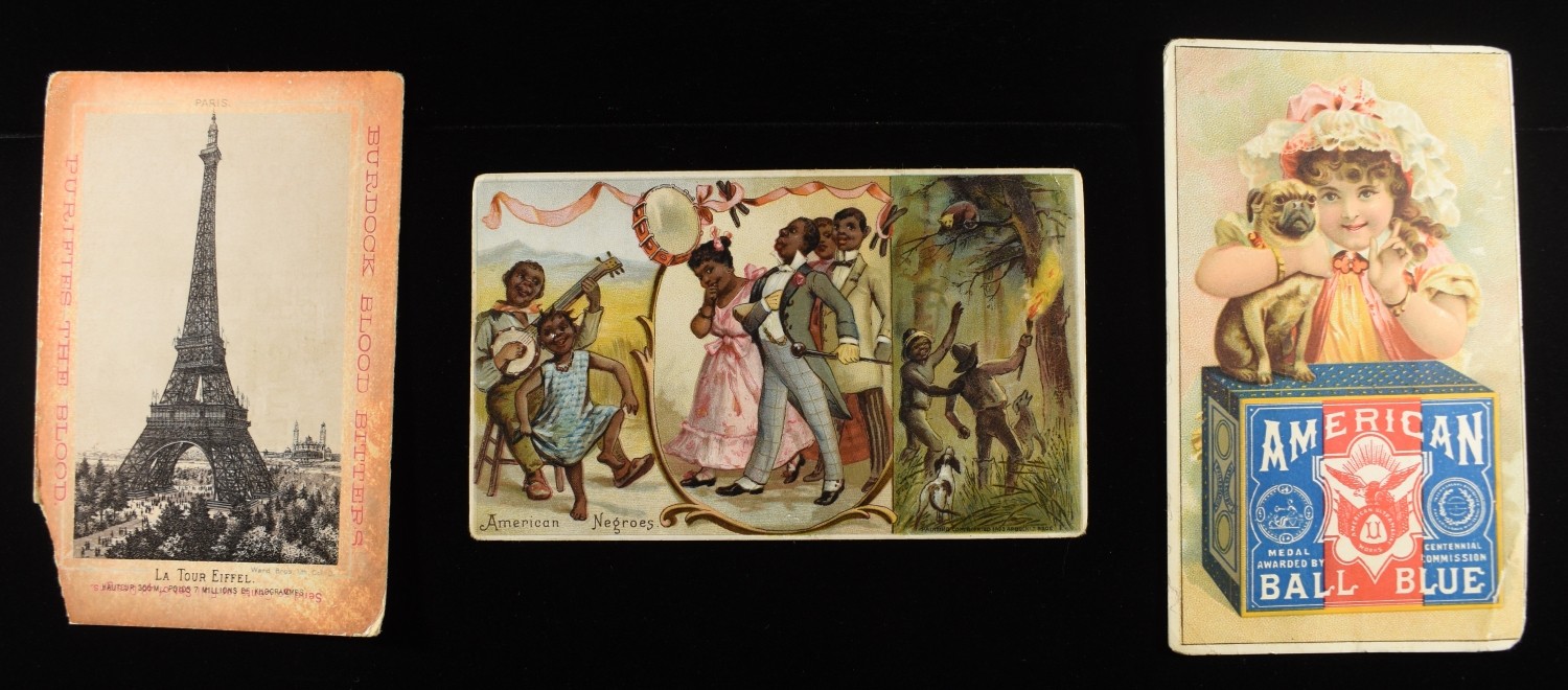 (3) VINTAGE ADVERTISEMENT CARDS