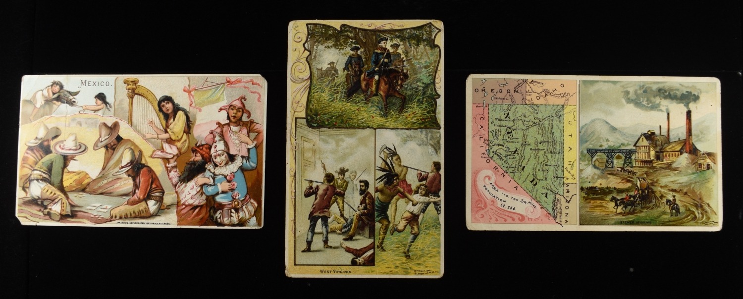 (3) VINTAGE ADVERTISEMENT CARDS