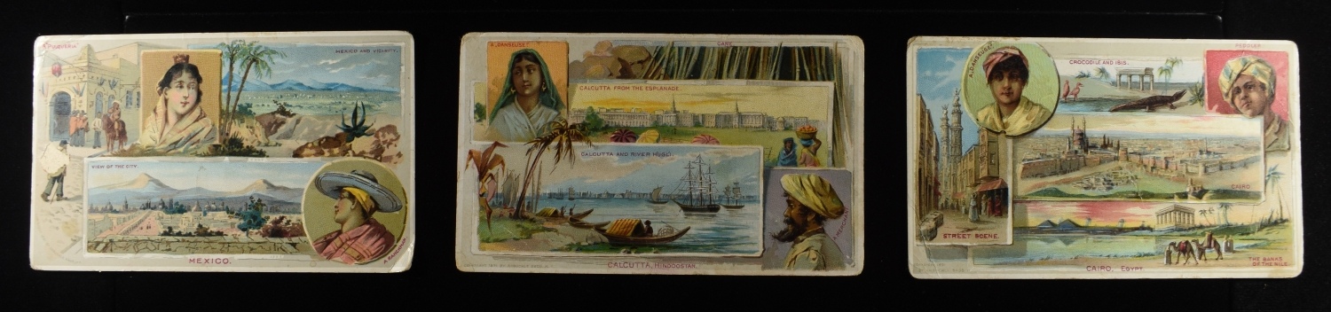 (3) VINTAGE ADVERTISEMENT CARDS