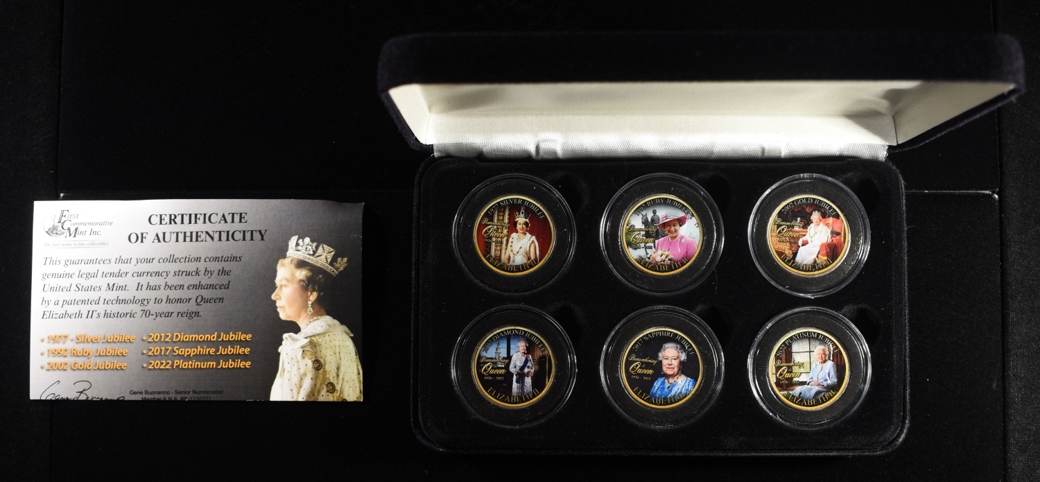 JUBILEE COLORED COIN SET