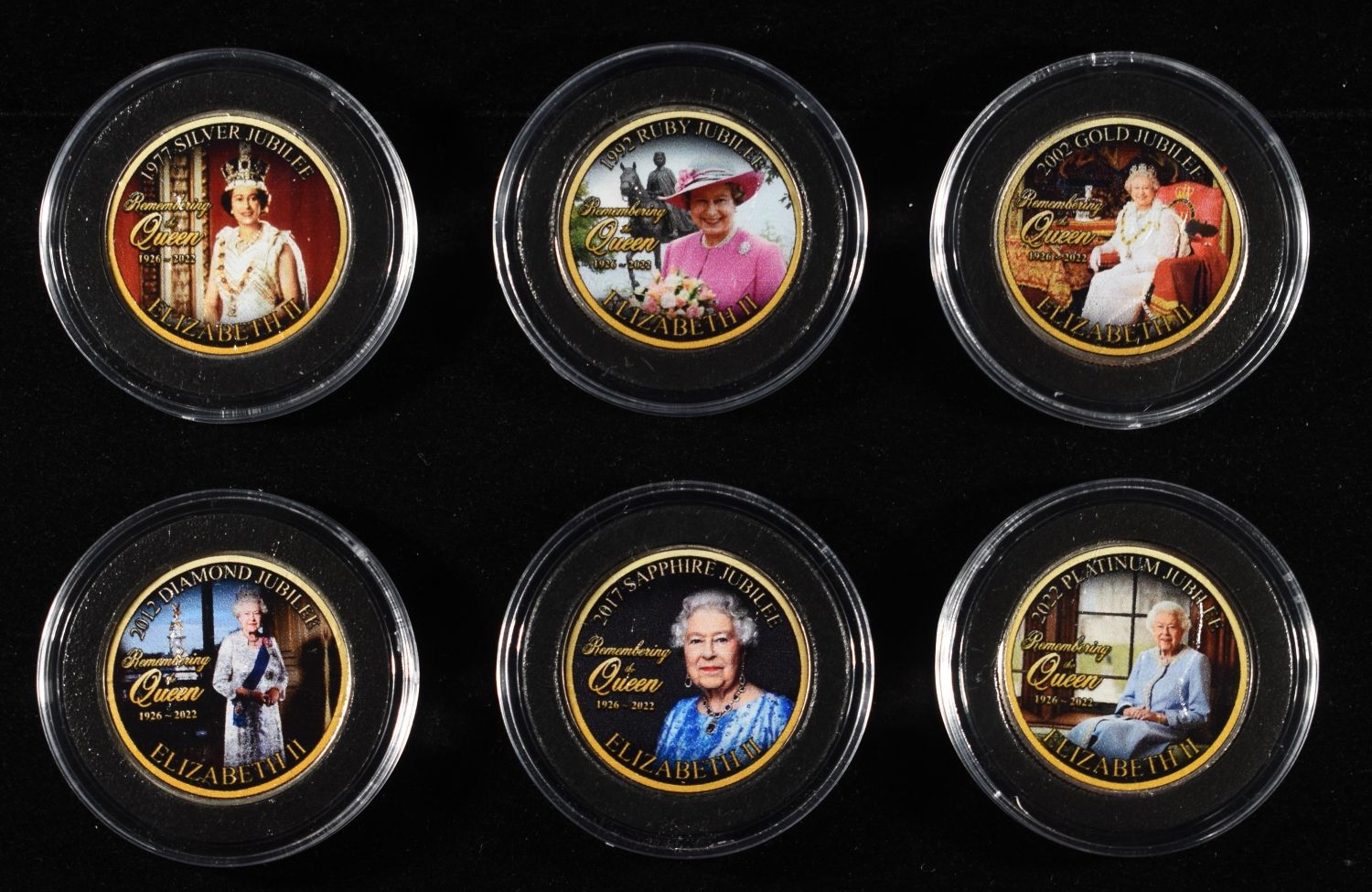 JUBILEE COLORED COIN SET